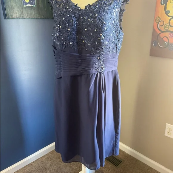 JJ’s House Stormy blue 2 pc dress size 18W - Picture 3 of 3